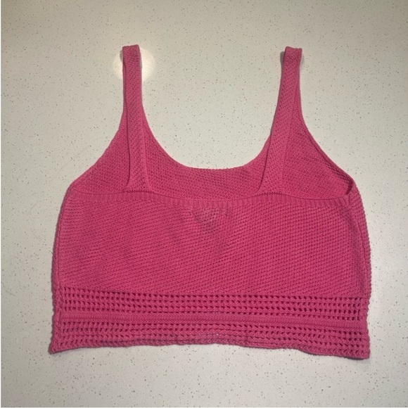 🆕 Forever 21 | Crochet Knit Crop Top Size Large - Picture 6 of 7